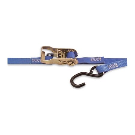 Kinedyne Kinedyne Cargo Control Ratchet Strap 711587PK with Spring Loaded Fitting - 15' x 1" Blue 711587PK